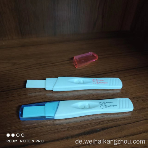 Frauen Urin HCG Schwangerschaftstest mittelstream